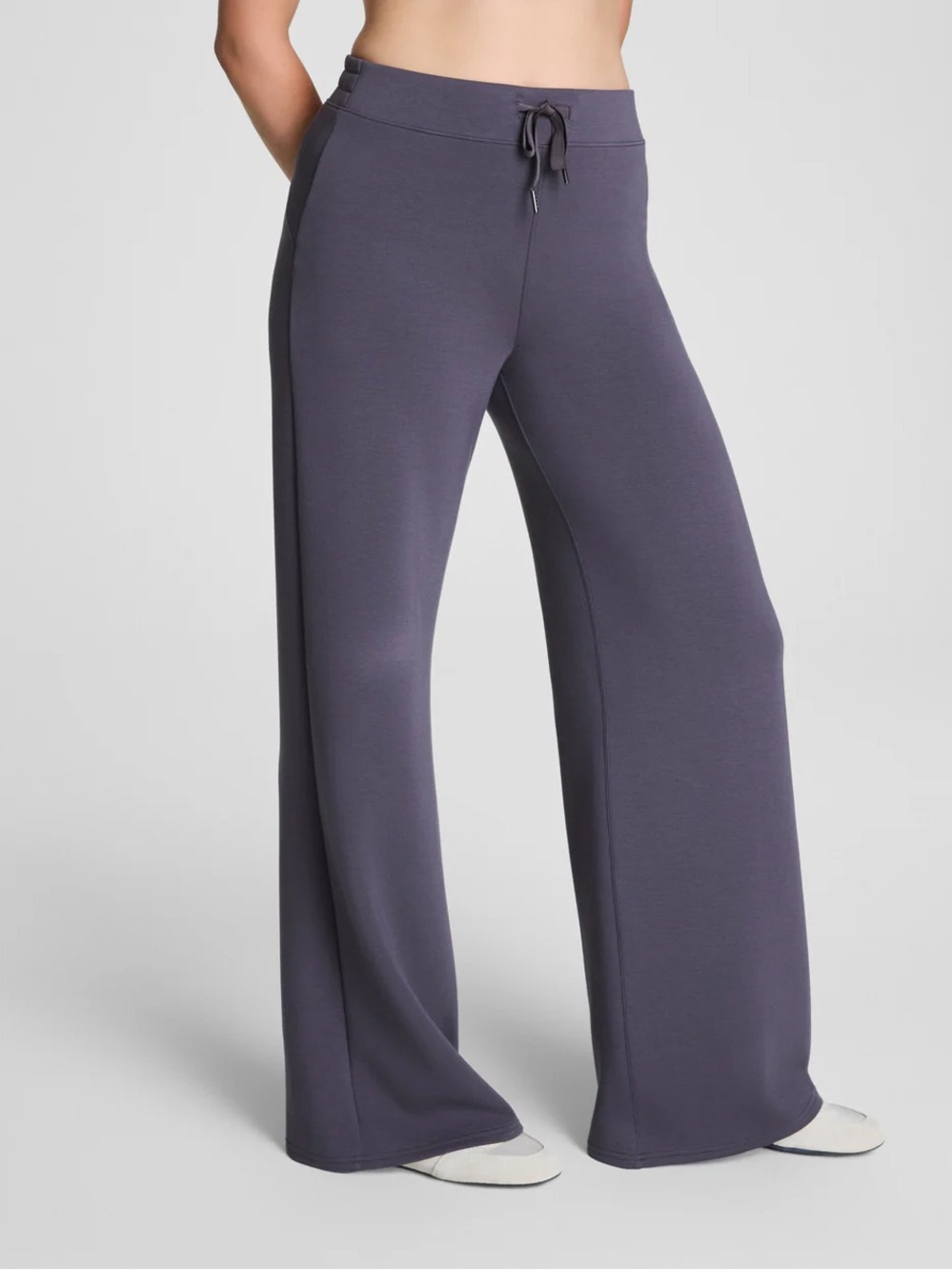 SPANX AirEsswntials wide leg pant- storm - Picture 2 of 3